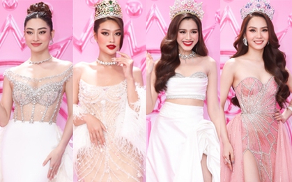 Thảm đỏ chung kết Hoa hậu Việt Nam: Đỗ Hà sang chảnh, Đoàn Thiên Ân - Lương Thùy Linh cùng dàn mỹ nhân "chặt chém"