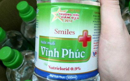 Thu hồi lô nước muối Vĩnh Phúc không đạt chất lượng được sản xuất ở TP.HCM