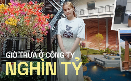 Công ty có khuôn viên như resort cao cấp với căng tin phục vụ ăn trưa miễn phí cho toàn bộ nhân viên