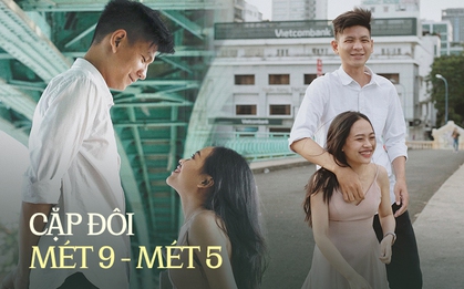 Cặp đôi “Mét 9 Mét 5” yêu nhau ngay lần đầu nói chuyện, đi đến đâu cũng có người chú ý