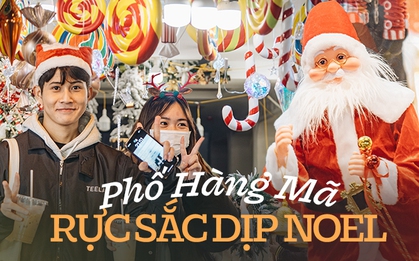 Giới trẻ Hà Nội nô nức check-in đón không khí Noel sớm trên phố Hàng Mã