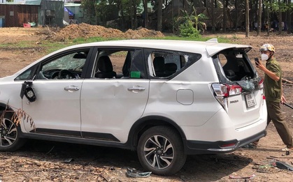 Đậu xe nhưng không xin phép, nam tài xế bị chủ đất đập phá ô tô