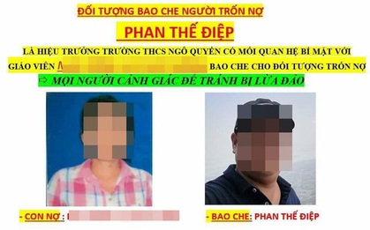 Giáo viên vay tiền, hiệu trưởng bị "khủng bố"