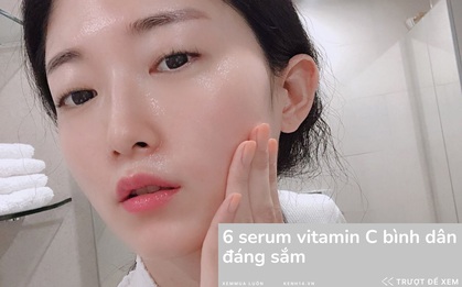 6 lọ serum vitamin C bình dân làm sáng da, xóa khuyết điểm hiệu quả không thua loại đắt tiền