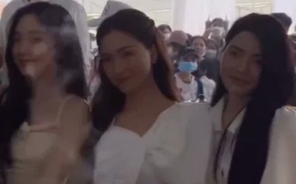 Bạn gái Quang Hải bắt được hoa cưới, đem tặng Hoà Minzy