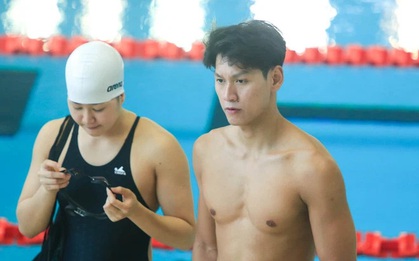 Cận cảnh buổi tập của dàn "nam thần" đội tuyển bơi Việt Nam chuẩn bị cho SEA Games 31