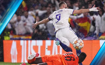 Lập hat-trick, Benzema làm được điều chưa từng có ở Champions League