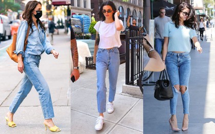 Nhìn sao Hollywood là biết 4 kiểu giày mix với quần jeans đẹp nhất