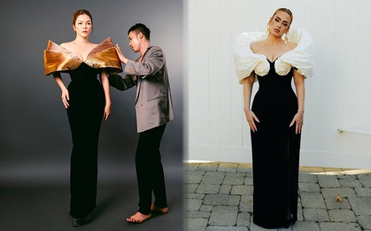 Lý Nhã Kỳ, Tường San mặc "dị bản" đầm trứ danh của Adele