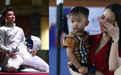 Vợ Vũ Thành An rơi nước mắt khi chứng kiến chồng giành HCV đấu kiếm SEA Games lần thứ 6