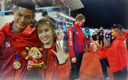 Nhà vô địch SEA Games kể lại khoảnh khắc cầu hôn đầy xúc động tại sân Mỹ Đình, bật mí "rất thương và mong muốn bù đắp cho bạn gái"