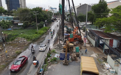 Cận cảnh 2,5km đường giá 800 tỉ ở TP.HCM được tái thi công sau 7 năm: Người dân phấn khởi