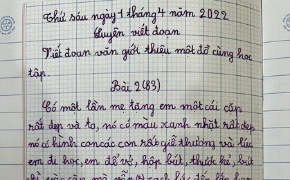 Bài văn giới thiệu đồ dùng học tập của học sinh tiểu học khiến cư dân mạng bật cười