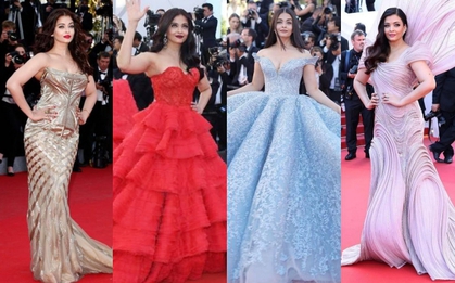 Nhan sắc "Hoa hậu đẹp nhất mọi thời đại" qua 20 năm xuất hiện trên thảm đỏ Cannes