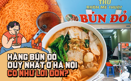 Hàng bún đỏ duy nhất ở Hà Nội đang hot thời gian gần đây: Hương vị thật sự thế nào mà được quan tâm nhiều như vậy?