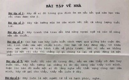 6 "bài tập về nhà" không hẹn ngày trả của thầy giáo lớp 10 TP.HCM gây xúc động