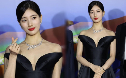 Suzy xinh tựa nữ thần trên thảm đỏ Baeksang, đốt mắt dân tình bên chiếc váy sexy nhưng không phô phang