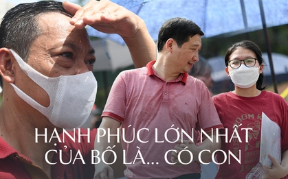 Ra cổng trường thi nhìn cảnh những ông bố đợi con hàng giờ giữa cái nóng đổ lửa: Ngày của Cha nhưng vẫn dành tất cả cho con!