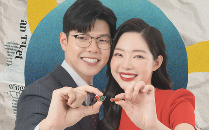 Gặp gỡ "Gia đình truyền hình" hot nhất TikTok: Chàng là BTV VTV, nàng là MC kênh Quốc Phòng