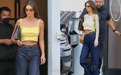 Kendall Jenner "thả rông" ra phố, lần đầu lộ diện buồn bã sau chia tay bạn trai