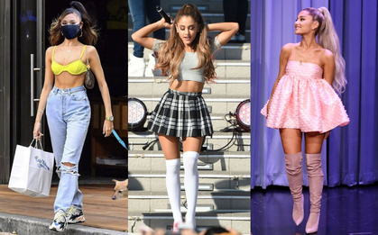 Nhờ chăm chỉ diện 4 món đồ sành điệu này, Ariana Grande từ 1m53 trông cao ráo thêm ít nhất 10cm