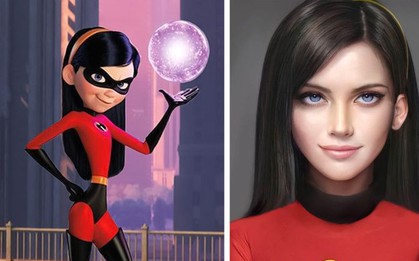 Khi các nhân vật hoạt hình Disney được vẽ như người thật trông sẽ thế nào?