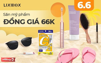 Bão deal sốc 6.6 từ Lixibox: Toàn món hot hit sale đẫm từ 66.000đ, tặng máy rửa mặt còn kèm quà “khủng” hơn 1 triệu
