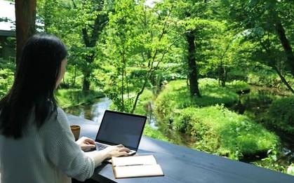 Chán văn phòng ngột ngạt, giới trẻ xách máy tính lên rừng xuống biển làm việc từ xa