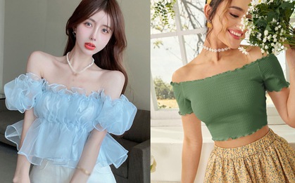 Sàn TMĐT đang bán 15 mẫu áo trễ vai vừa mát vừa điệu, thích nhất khoản giá "hạt dẻ" chỉ dưới 300k