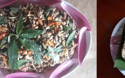 Đặc sản gỏi nhộng ong U Minh Hạ