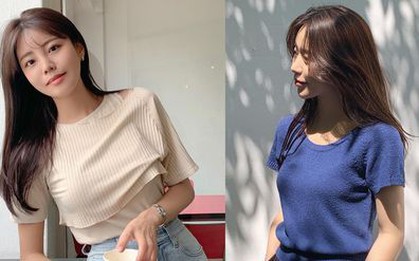 Mẫu áo tinh tế hơn nhiều so với áo phông, nàng 30+ diện thì trông như 20