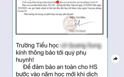 Thực hư thông tin học sinh Đà Nẵng không tiêm vaccine COVID-19 thì không được học bán trú