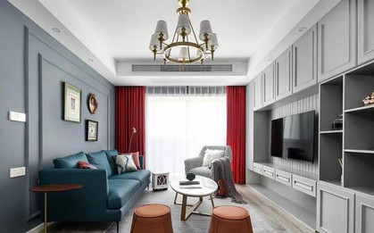 Căn hộ chung cư 80m2 sang trọng như biệt thự chỉ nhờ phối màu và bài trí nội thất khéo léo