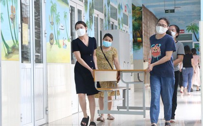 Hình ảnh trường học Hà Nội tất bật chuẩn bị đón năm học mới