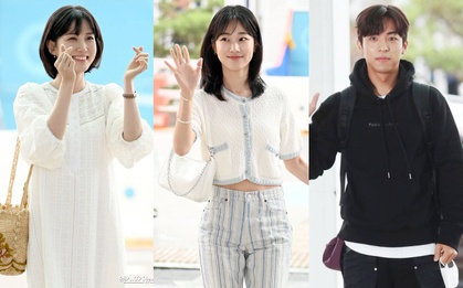 Park Eun Bin như thiên thần, Ha Yoon Kyung sắc vóc gây sốt tại sân bay đi Bali