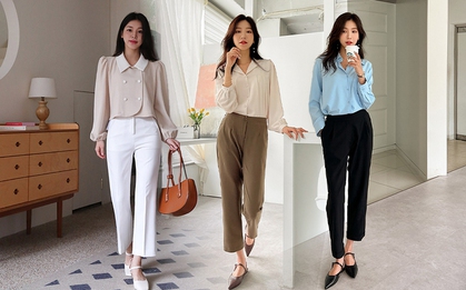 Kết hợp quần âu ống đứng với 4 kiểu áo này để vẻ ngoài trẻ trung, không sợ già