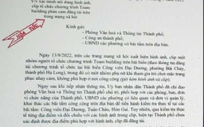 Công an sẽ làm rõ việc đăng tải clip phụ nữ cởi áo ngực ở Hạ Long