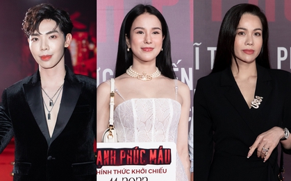 Diệp Lâm Anh - Nhật Kim Anh khoe nhan sắc kiêu sa trên thảm đỏ phim Hạnh phúc máu