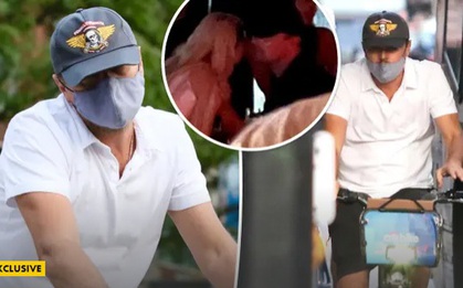 Leonardo DiCaprio thong thả đạp xe dạo phố sau đêm hẹn hò với siêu mẫu Gigi Hadid