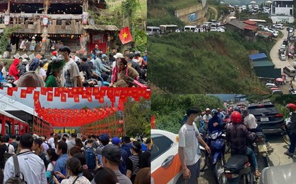 Lào Cai: Vạn người đổ dồn về Sa Pa, du khách than khổ