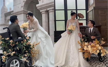 Chàng trai không chân Tô Đình Khánh tung ảnh cưới và chuyện tình cổ tích giữa đời thật