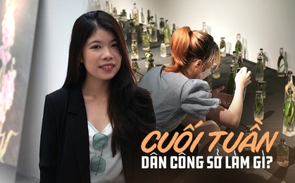 Dân công sở đến triển lãm để “chữa lành” sau một tuần chạy deadline