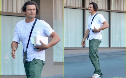Không còn lãng tử, tài tử Orlando Bloom gây chú ý với diện mạo xuề xòa khác lạ
