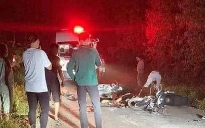 Xe máy tông nhau trên đường làng, 2 người tử vong, 1 người bị thương