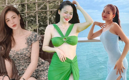 Hồng Diễm kín đáo, chị sếp "Gara Hạnh Phúc" gia nhập cuộc đua eo thon