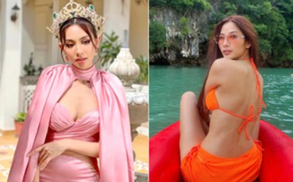 Thuỳ Tiên mặc váy lụa cut-out nóng bỏng ở Ấn Độ, Hoàng Thuỳ khoe dáng sexy với bikini