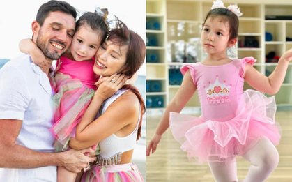 Ái nữ lai 4 tuổi của siêu mẫu Hà Anh: Đam mê chuẩn "con nhà nòi"