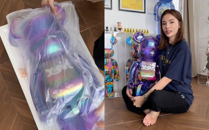 Sắm Tết kiểu người giàu: Không phải mai đào quất, Kỳ Duyên chi 28 triệu để tậu "gấu nhựa" về chưng trong nhà