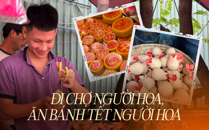 Vòng quanh chợ Phùng Hưng, tròn mắt với vô vàn món bánh truyền thống của người Hoa dịp Tết Nguyên đán