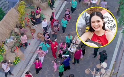 Dù gây lùm xùm nhưng toàn cảnh chợ quê mà Đoàn Di Băng dựng giữa khu đại gia vẫn khiến người xem choáng ngợp vì độ "khủng"